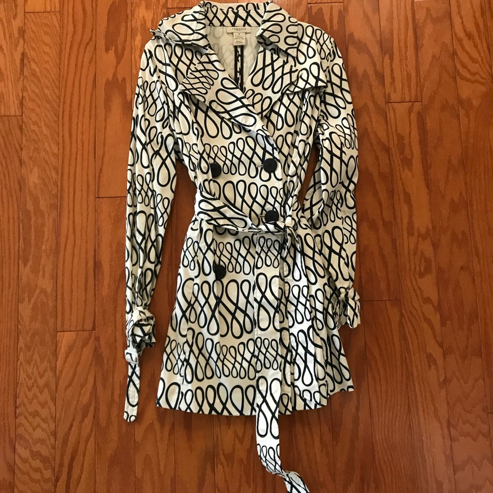 Patterned Trench Coat - image 1